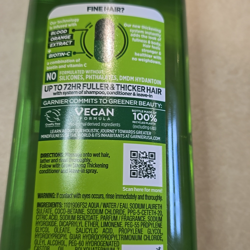 RESERVED Garnier Fructis Grow Stronger Thickening Shampoo and Conditioner - Picture 4 of 7